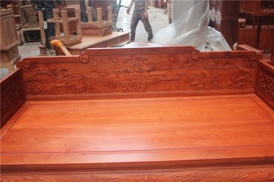 福建紅木家具廠誠招加盟 東非酸枝木中式仿古羅漢床，東陽十大品牌的卓越之選